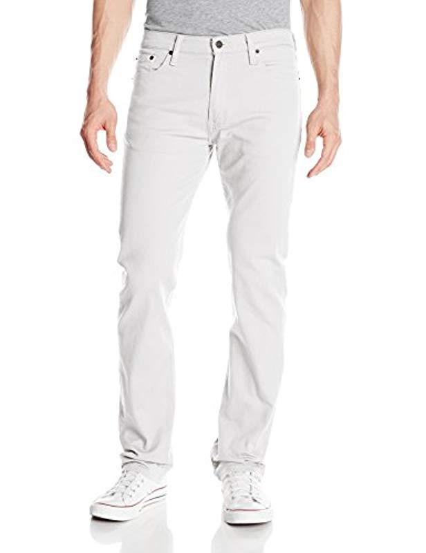 den første Jeg har erkendt det vente Levi's 513 Slim Straight Jean in White for Men | Lyst
