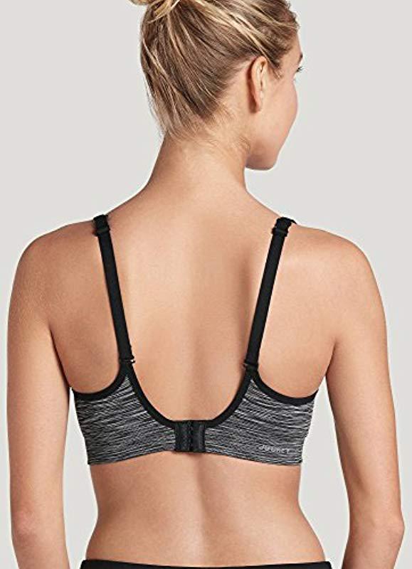 Jockey Synthetic Adjustable Molded Cup Sport Bra in Black Lyst