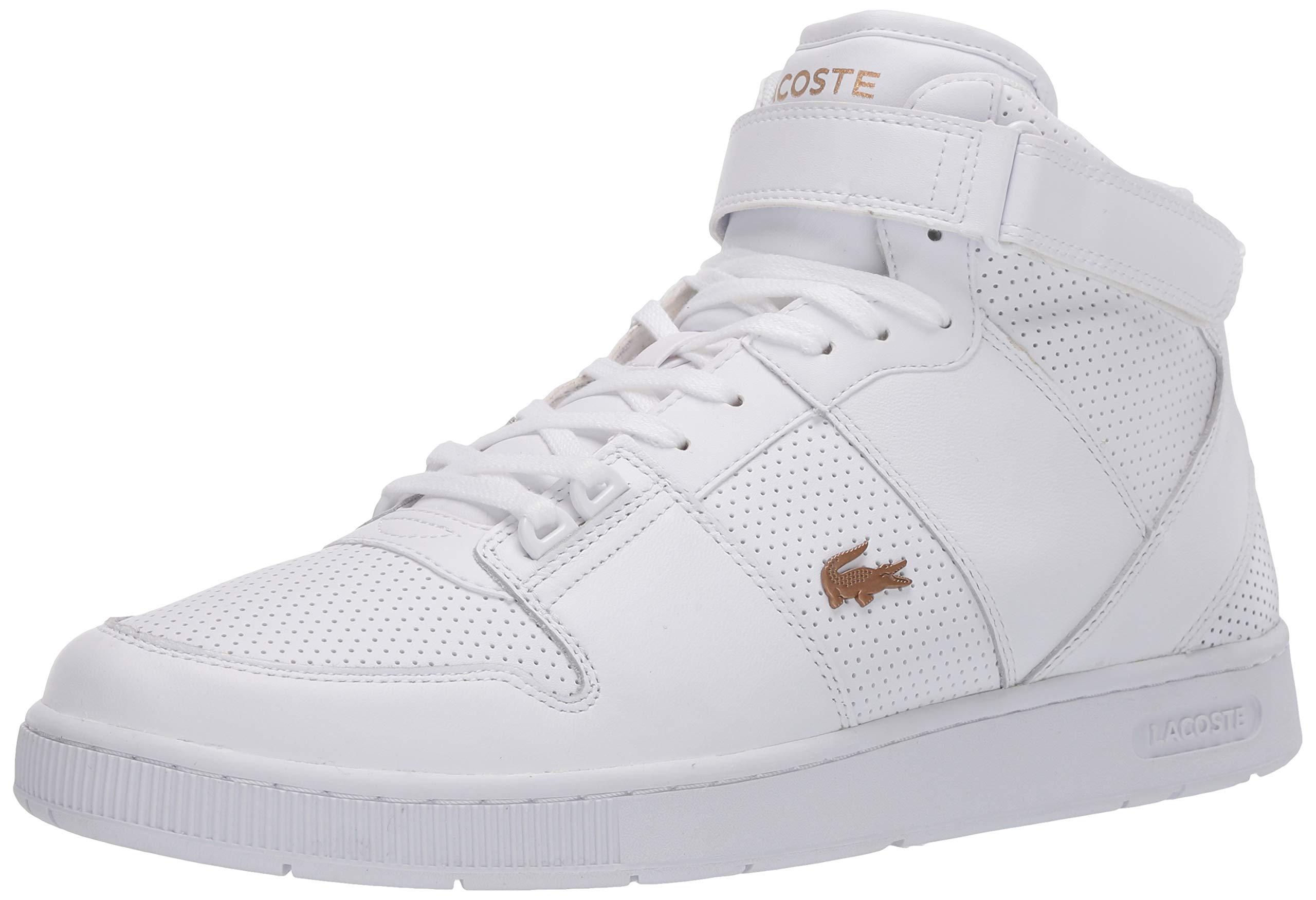 white lacoste sneakers for men