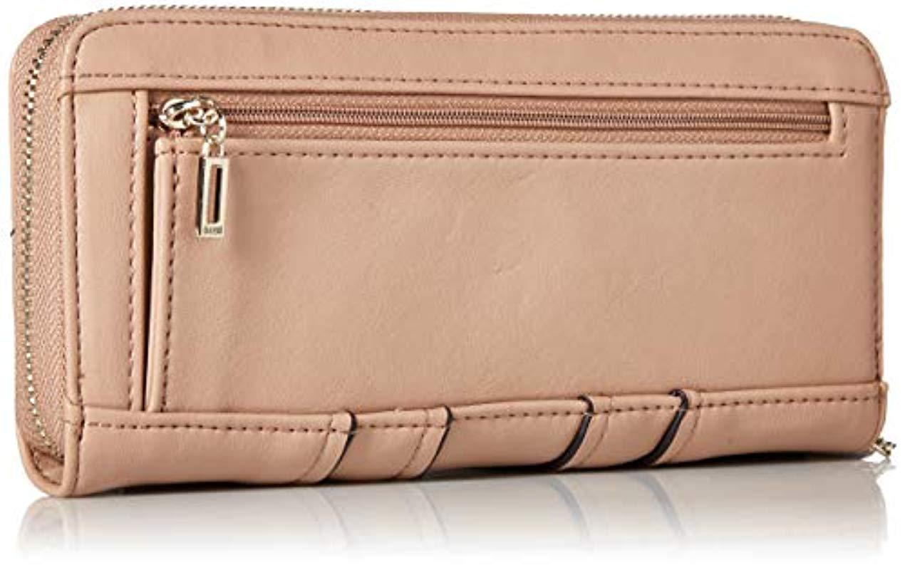 Guess Islington Pebble Large Zip Around Wallet - Lyst