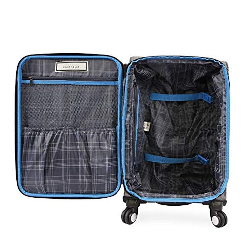 Perry Ellis Synthetic Lexington Ii Lightweight Carryon Spinner Luggage
