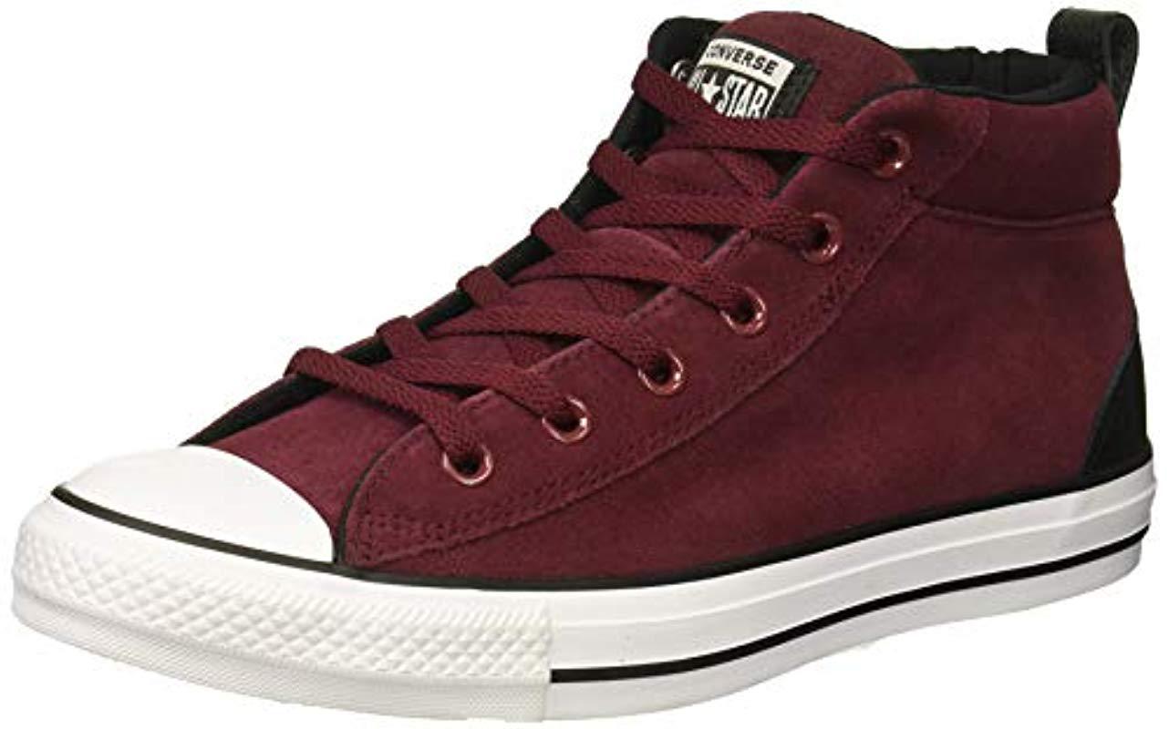 converse chuck taylor all star street suede mid sneaker