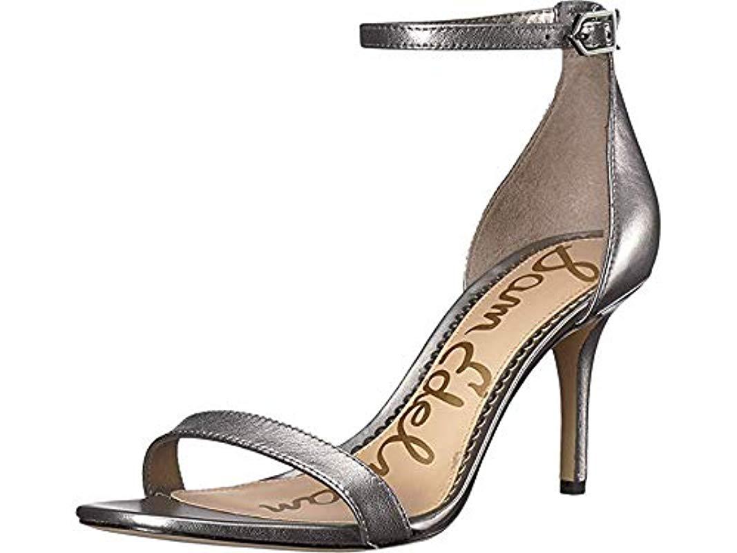 pewter sandal heels