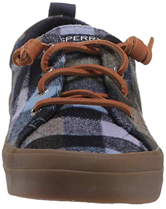 women's crest vibe plaid wool sneaker