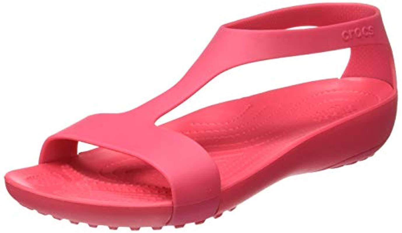 Crocs™ Serena Sandals in Red | Lyst