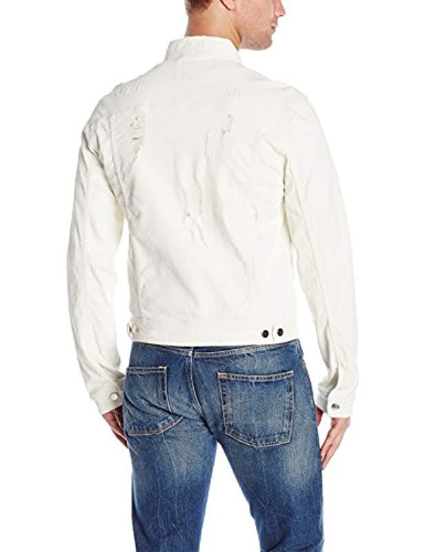 guess white jean jacket