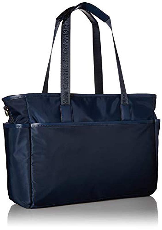 Calvin Klein Synthetic Florence Nylon Organizational Diaper Bag Tote in ...