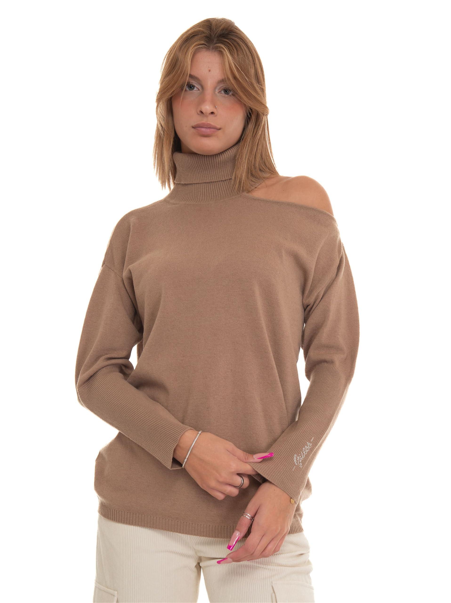 brown guess sweater