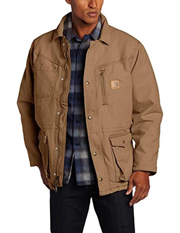 Carhartt Sandstone Rancher Coat in Brown for Men | Lyst