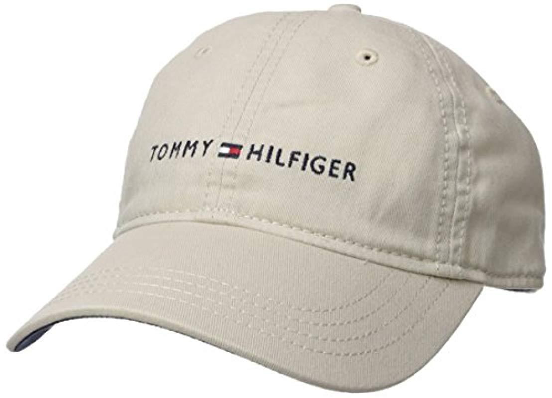 Tommy Hilfiger Logo Dad Baseball Cap for Men Lyst
