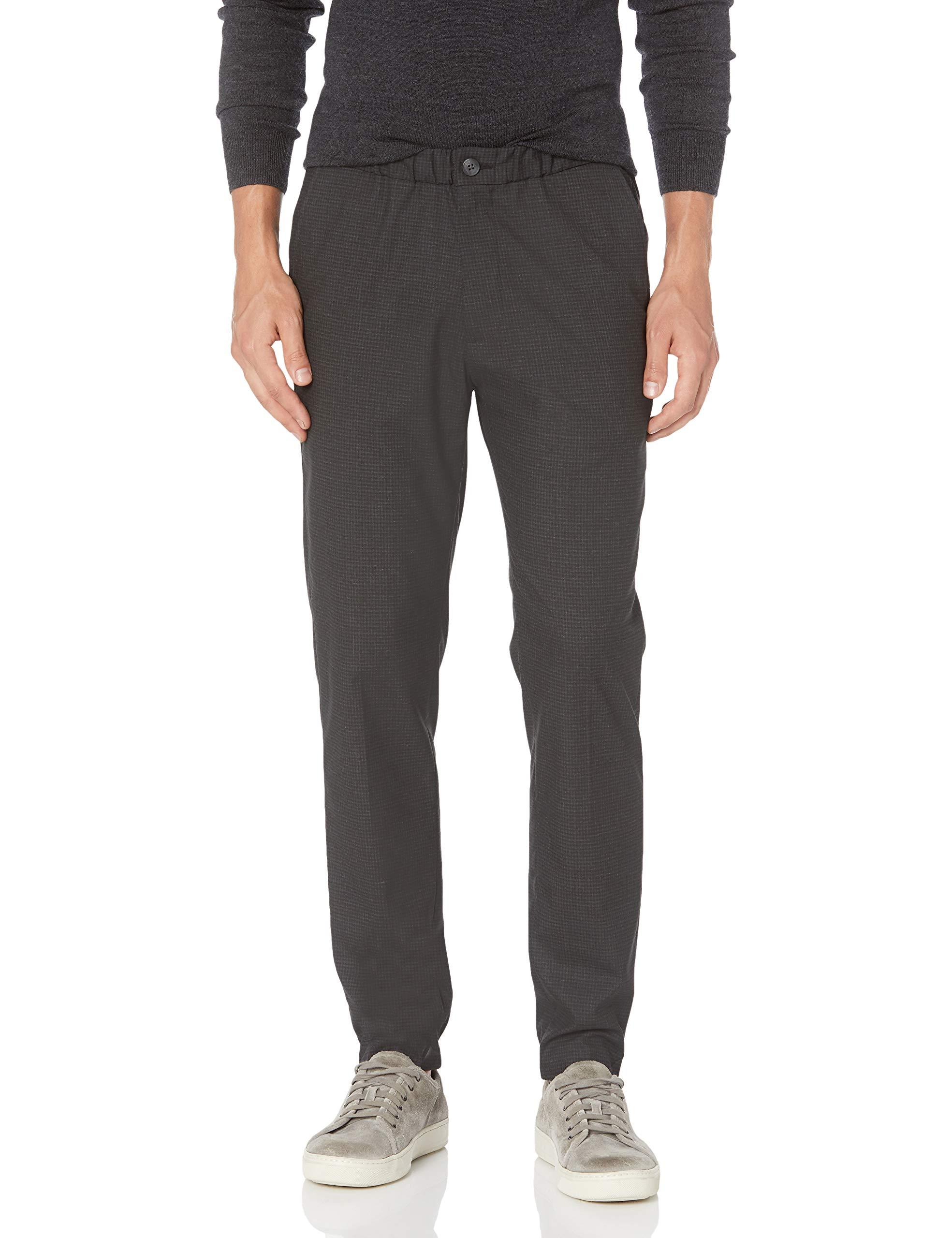 Kenneth Cole Reaction Stretch Check Slim Fit Flat Front Flex Waistband ...