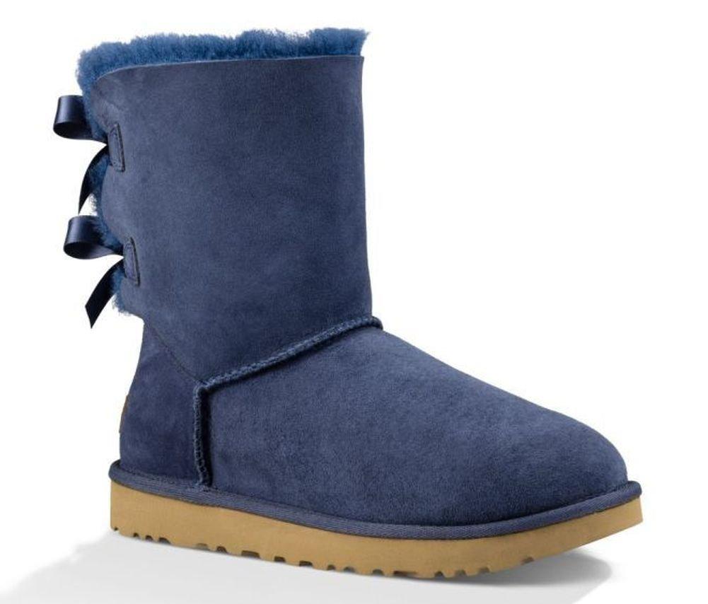 ugg bailey bow navy blue sale