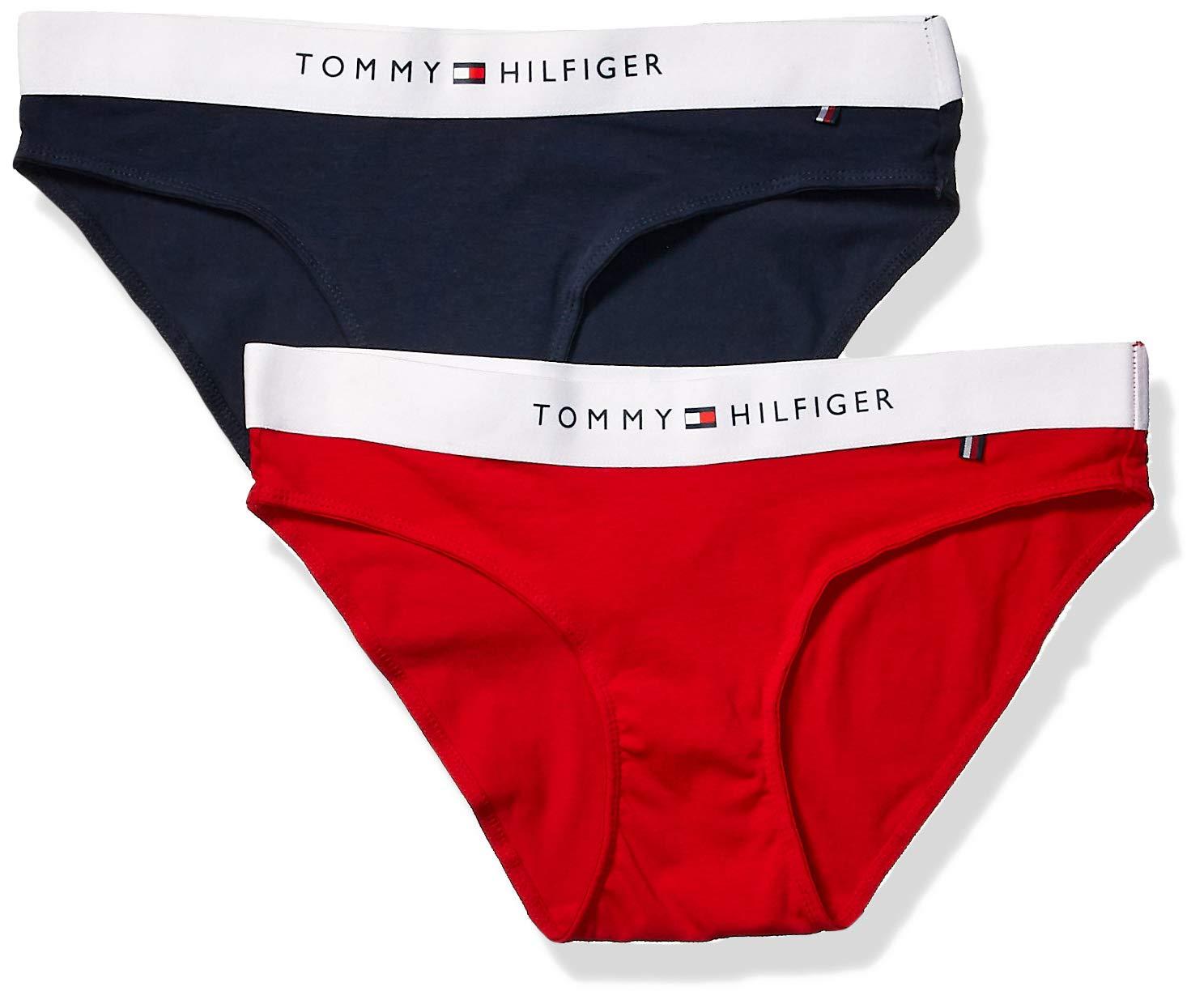 Tommy Hilfiger Cotton Logo Bikini Underwear Panty in Red Lyst