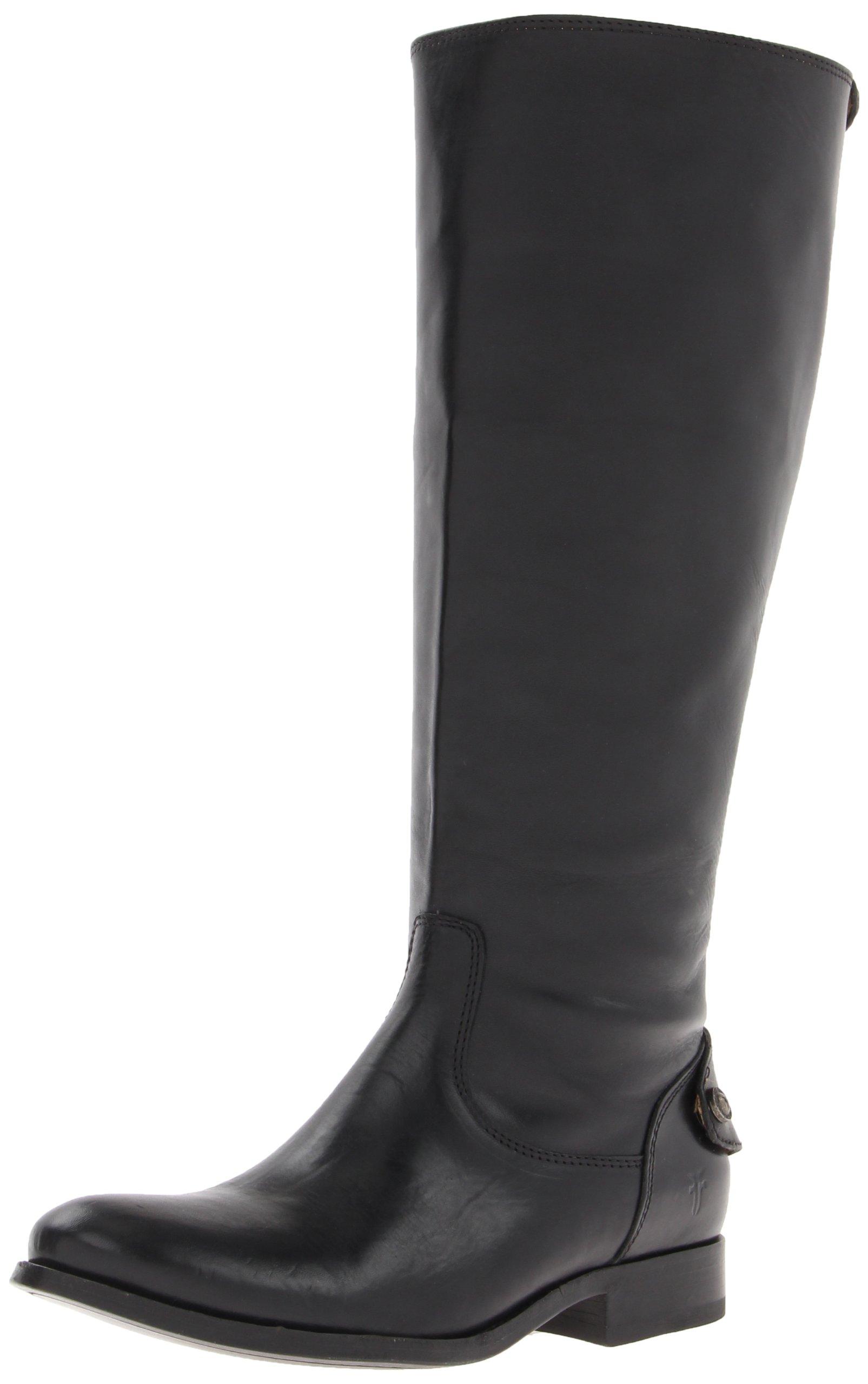 frye melissa button back zip leather boot