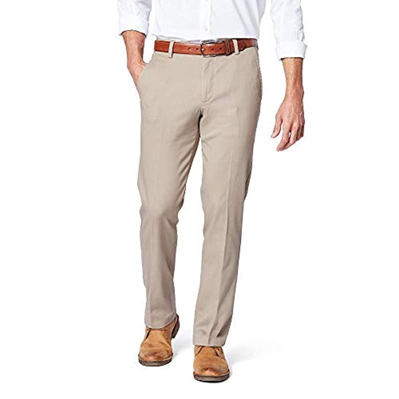 Dockers Slim Tapered Fit Workday Khaki Smart 360 Flex Pants in Natural ...