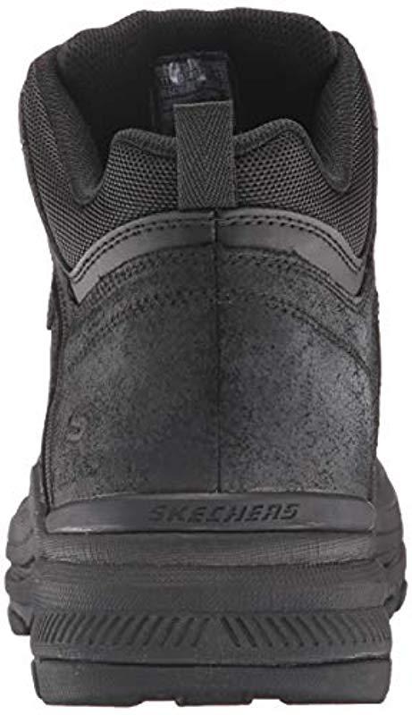 Skechers Holdren Brenton Chukka Boot in Black Leather (Black) for Men - Lyst