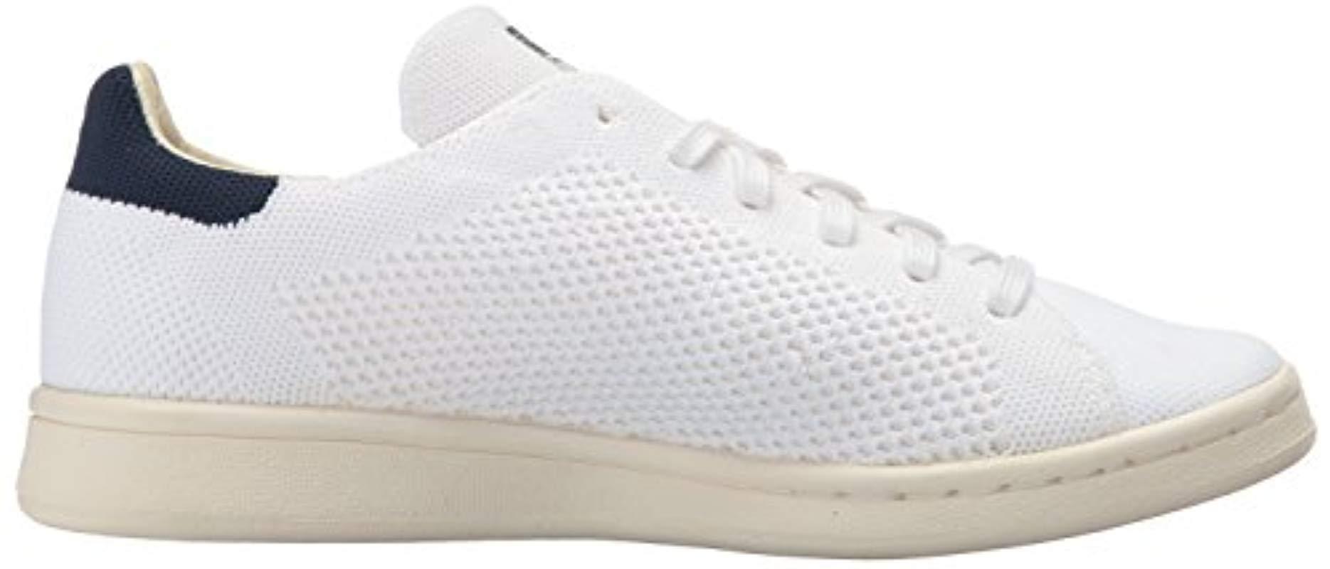 adidas originals white prime knit stan smith sneakers