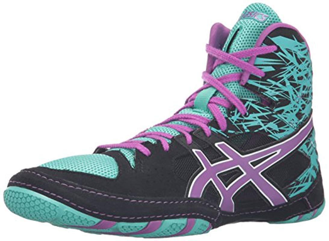 Asics Synthetic Cael V7.0 Wrestling Shoe in Black for Men