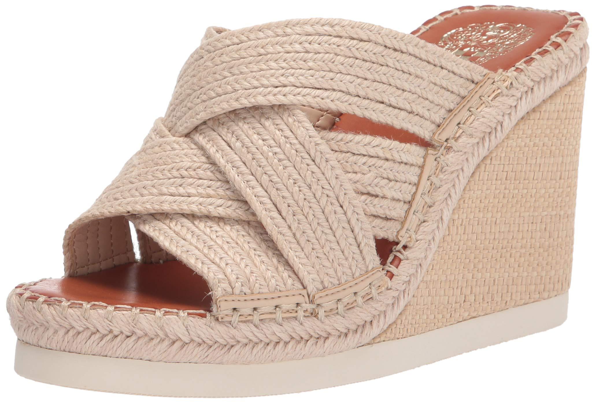 Vince Camuto Rubber Bailah Woven Wedge Sandal Espadrille in Natural/Black (Natural) - Save 19% 
