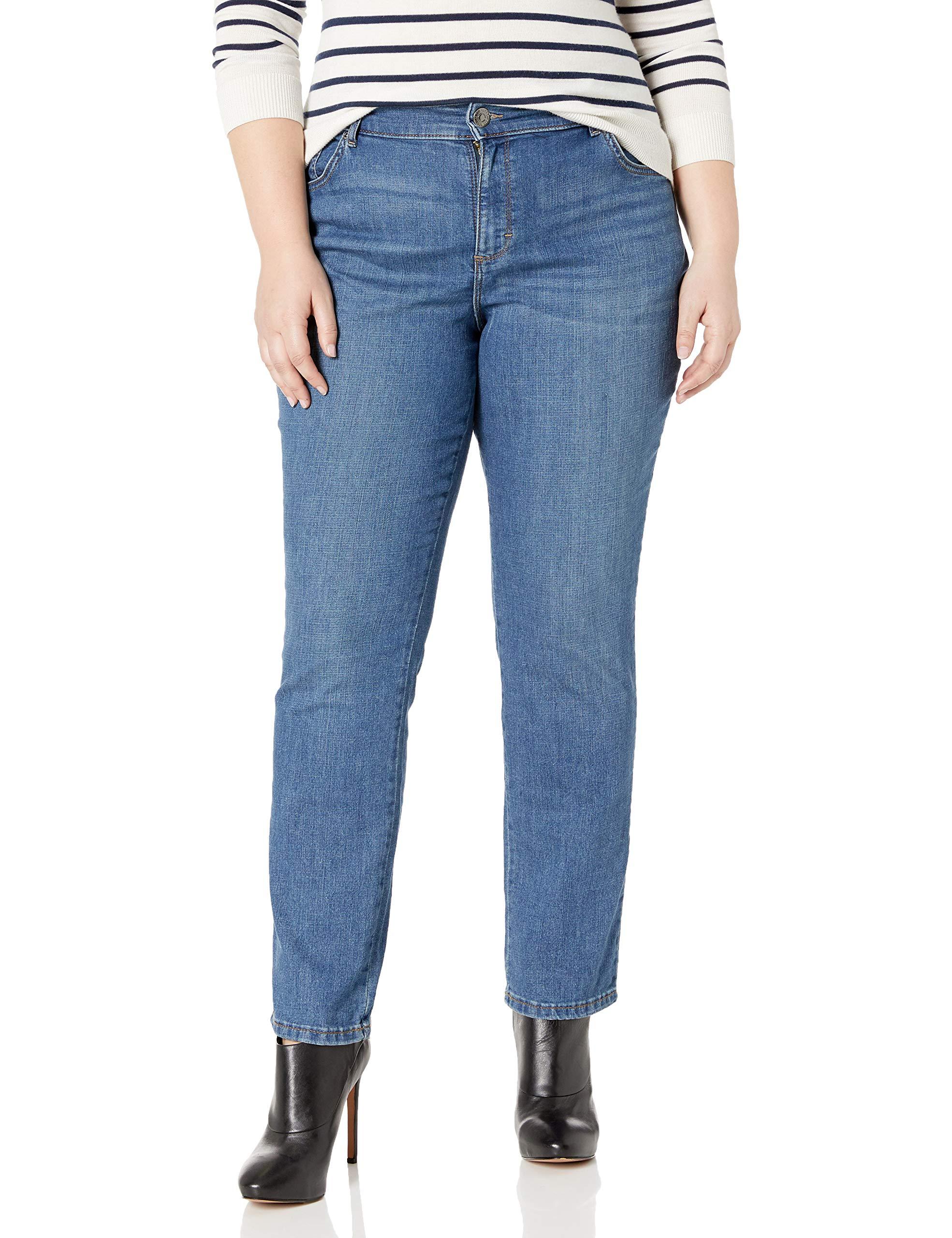 Lee Jeans Plus Size Relaxed Fit Straight Leg Jean in Blue - Lyst