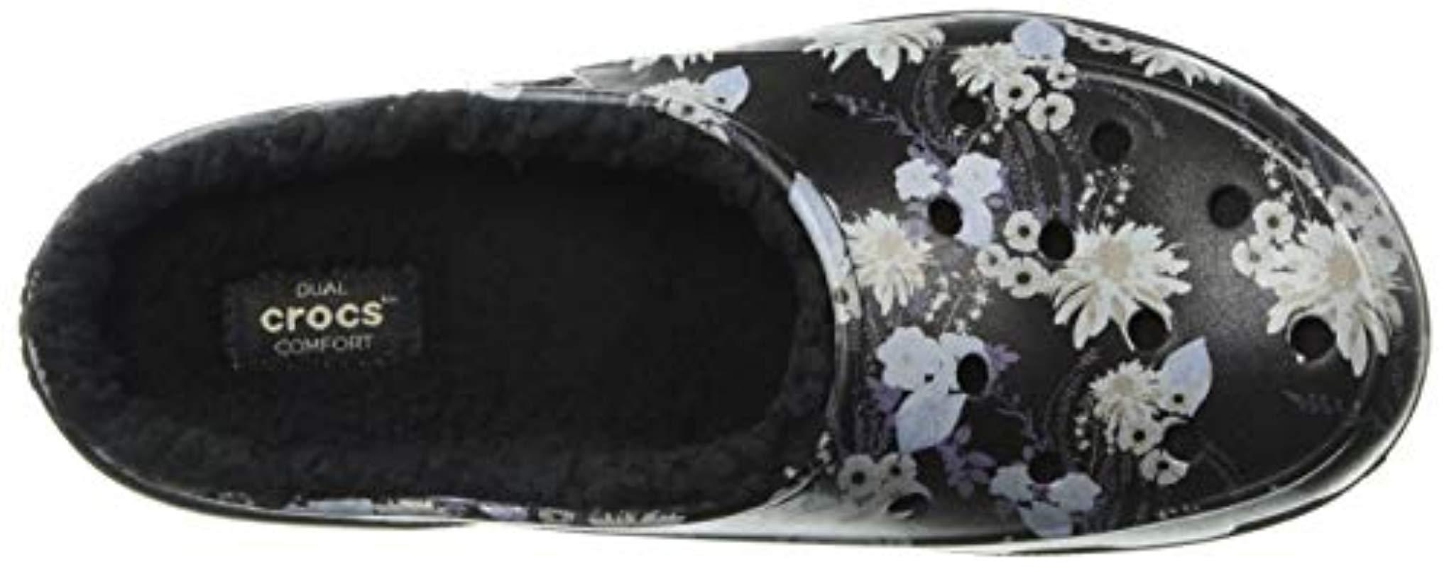 black floral crocs