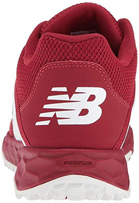 New Balance 3000 V4 Turf Baseball Shoe in Red for Men | Lyst