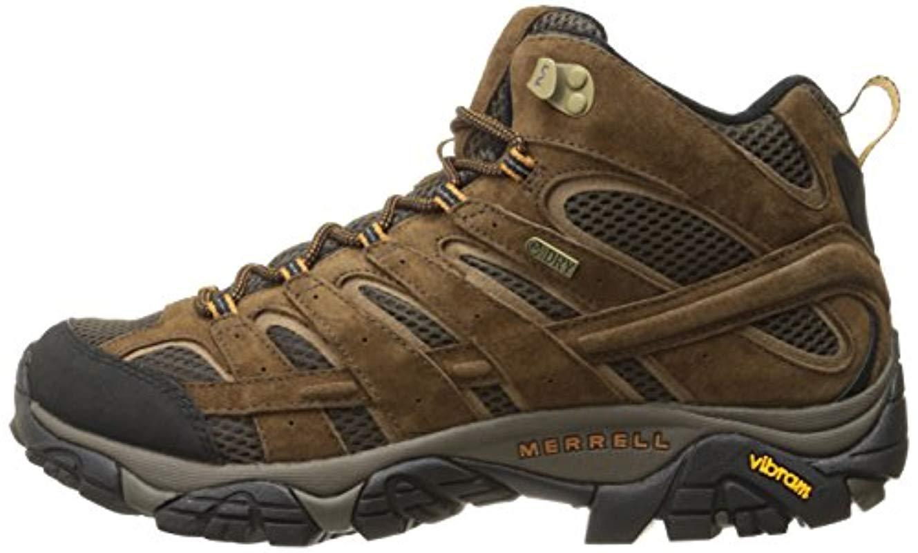 Merrell Leather Moab 2 Mid Waterproof Hiking Boot, Earth, 13 M Us for ...