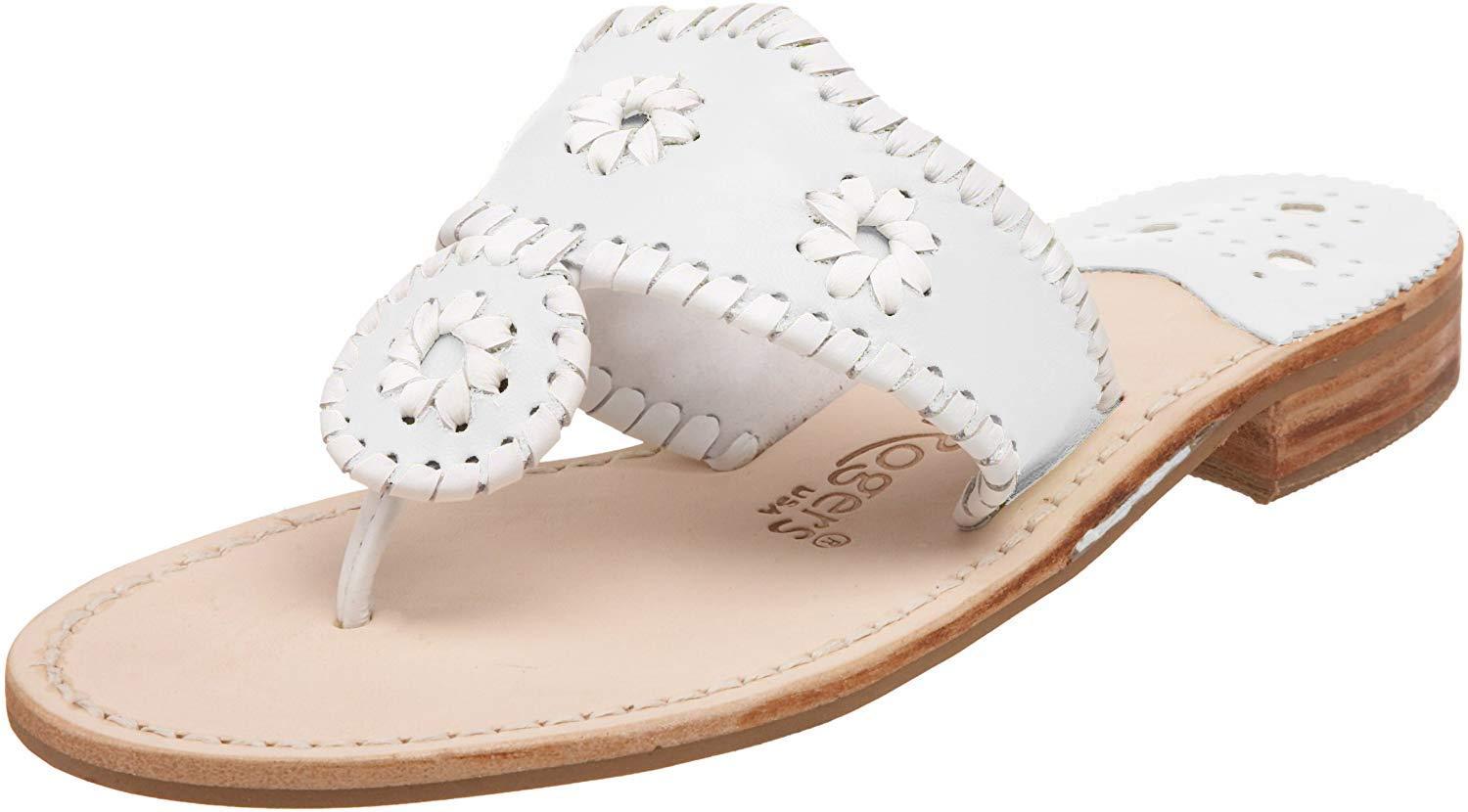 Jack Rogers Palm Beach Classic Sandal,white,8 M - Lyst
