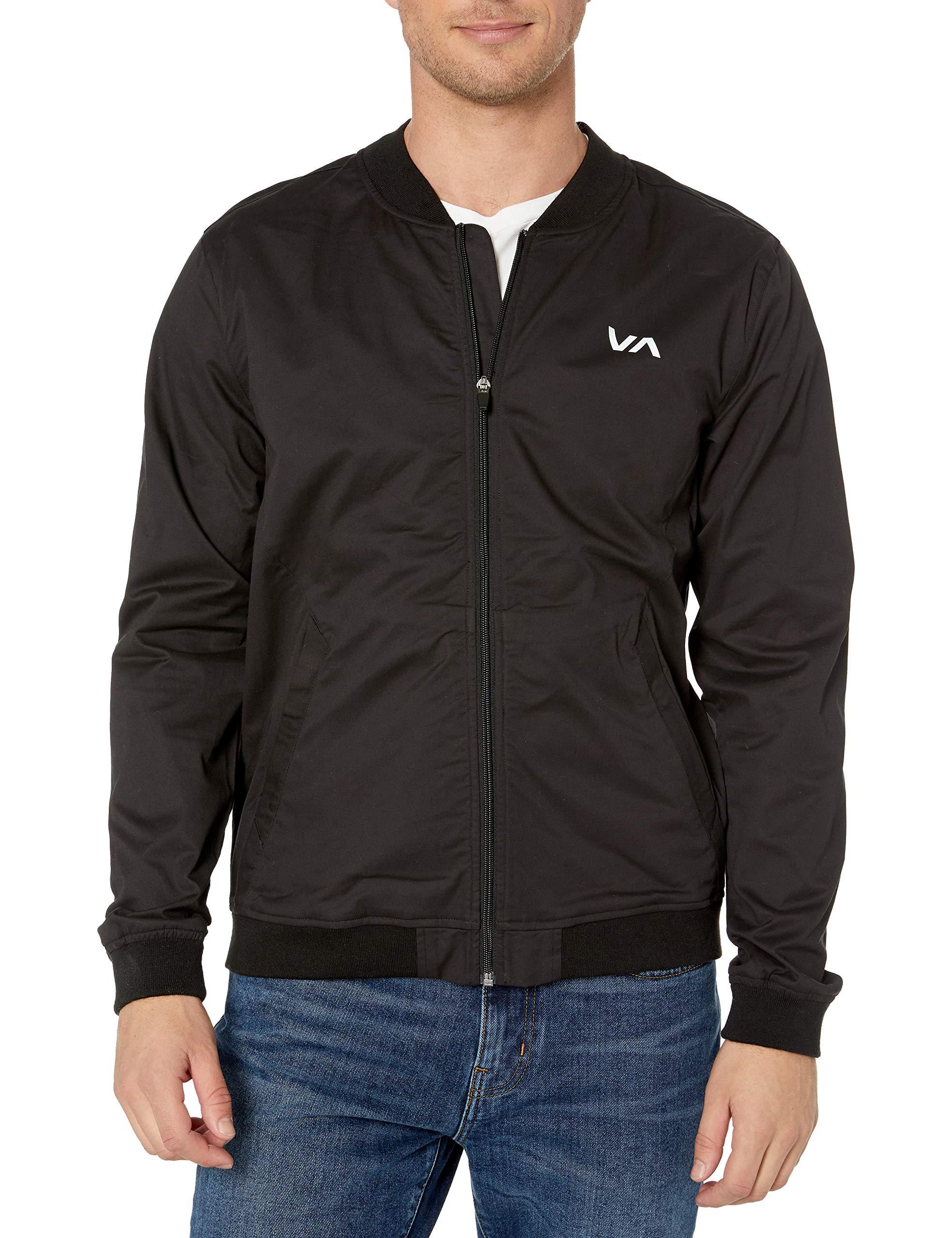 RVCA Sport Spectrum Bomber Jacket Black Small for Men Lyst