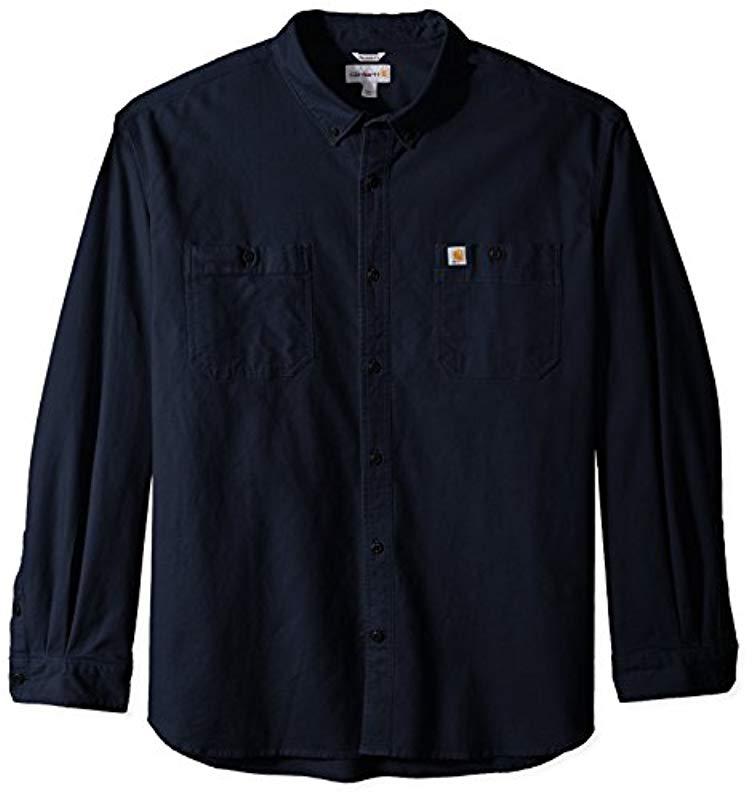 carhartt rugged flex rigby long sleeve work shirt