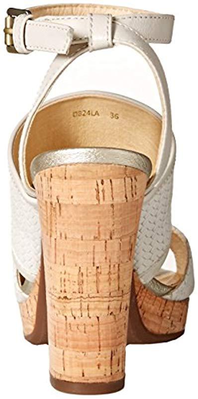 Geox Mauvelle 6 Heeled Sandal, Off Off White, | Lyst