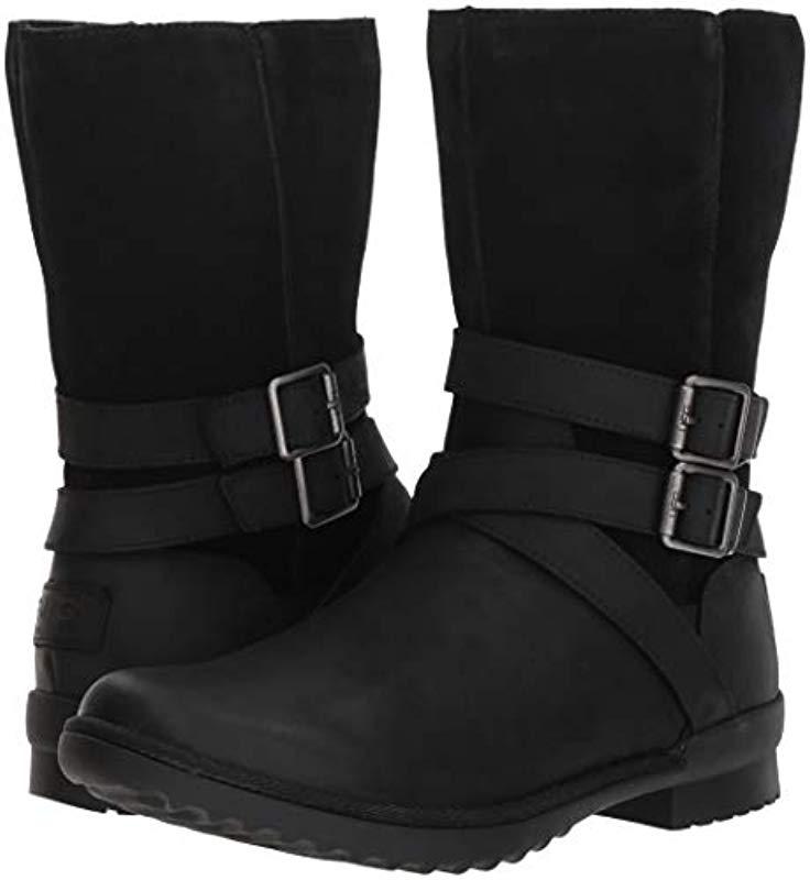 UGG Leather W Lorna Boot in Black - Lyst
