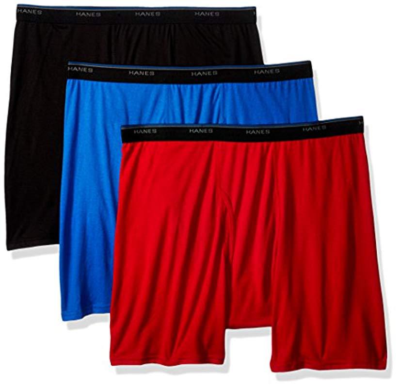Lyst Hanes Red Label Comfortblend Boxer Brief in Red for Men