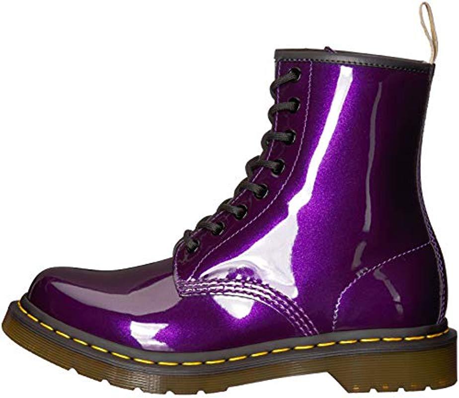 Dr. Martens S Vegan 1460 Chrome Boot in Dark Purple (Purple) - Lyst