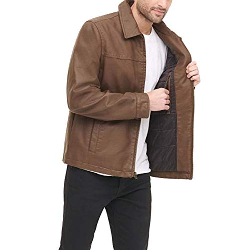 dockers faux leather jacket