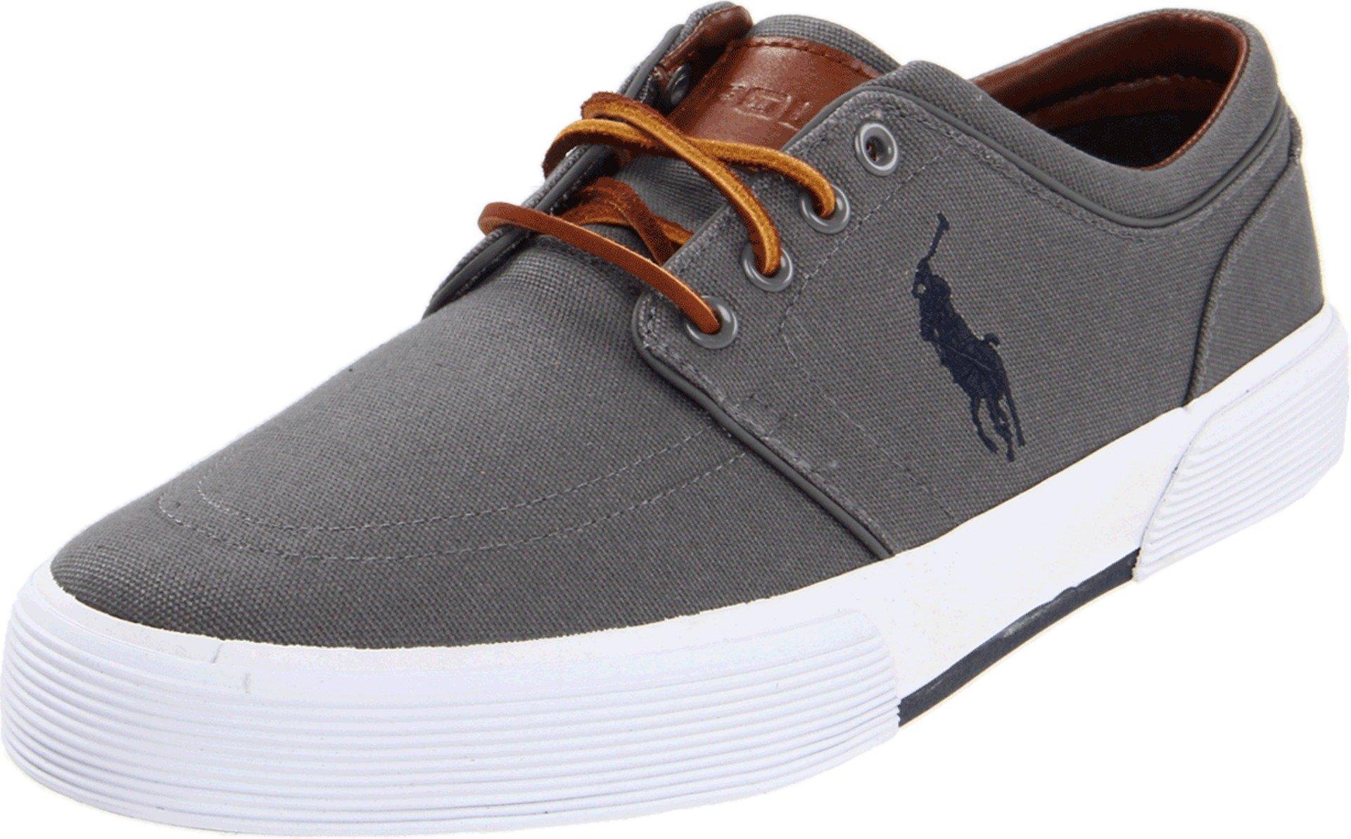 Polo Ralph Lauren Faxon Low-top Canvas Sneaker in Gray for Men | Lyst