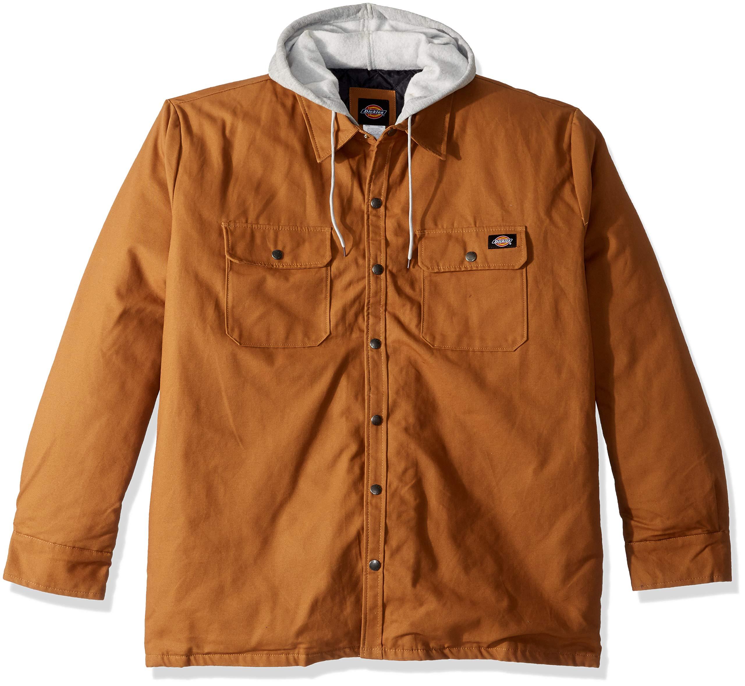 dickies big men's canvas shirt jacket