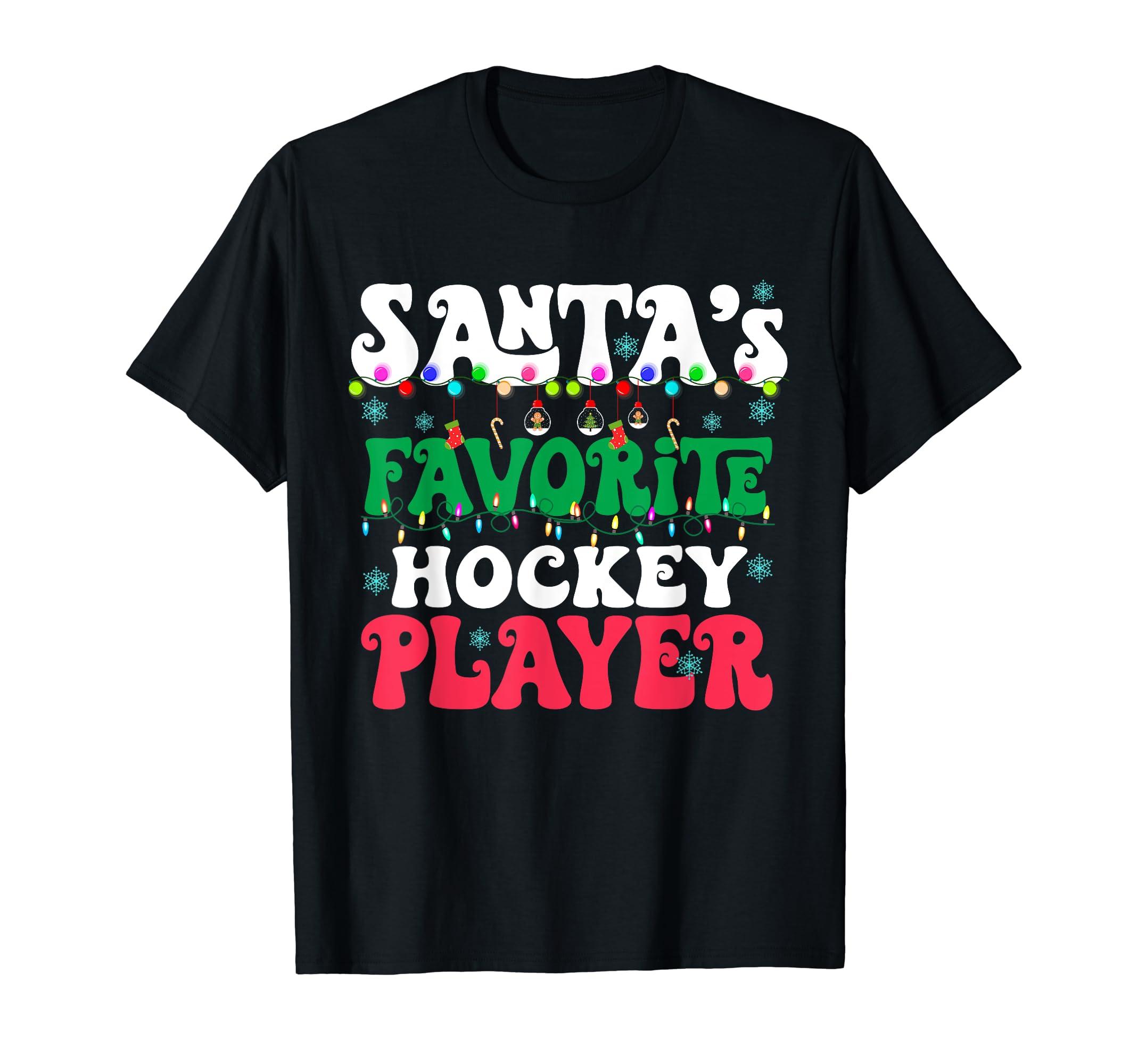 Caterpillar Santas Favorite Hockey Player Christmas Matching Family T-shirt in Black Lyst