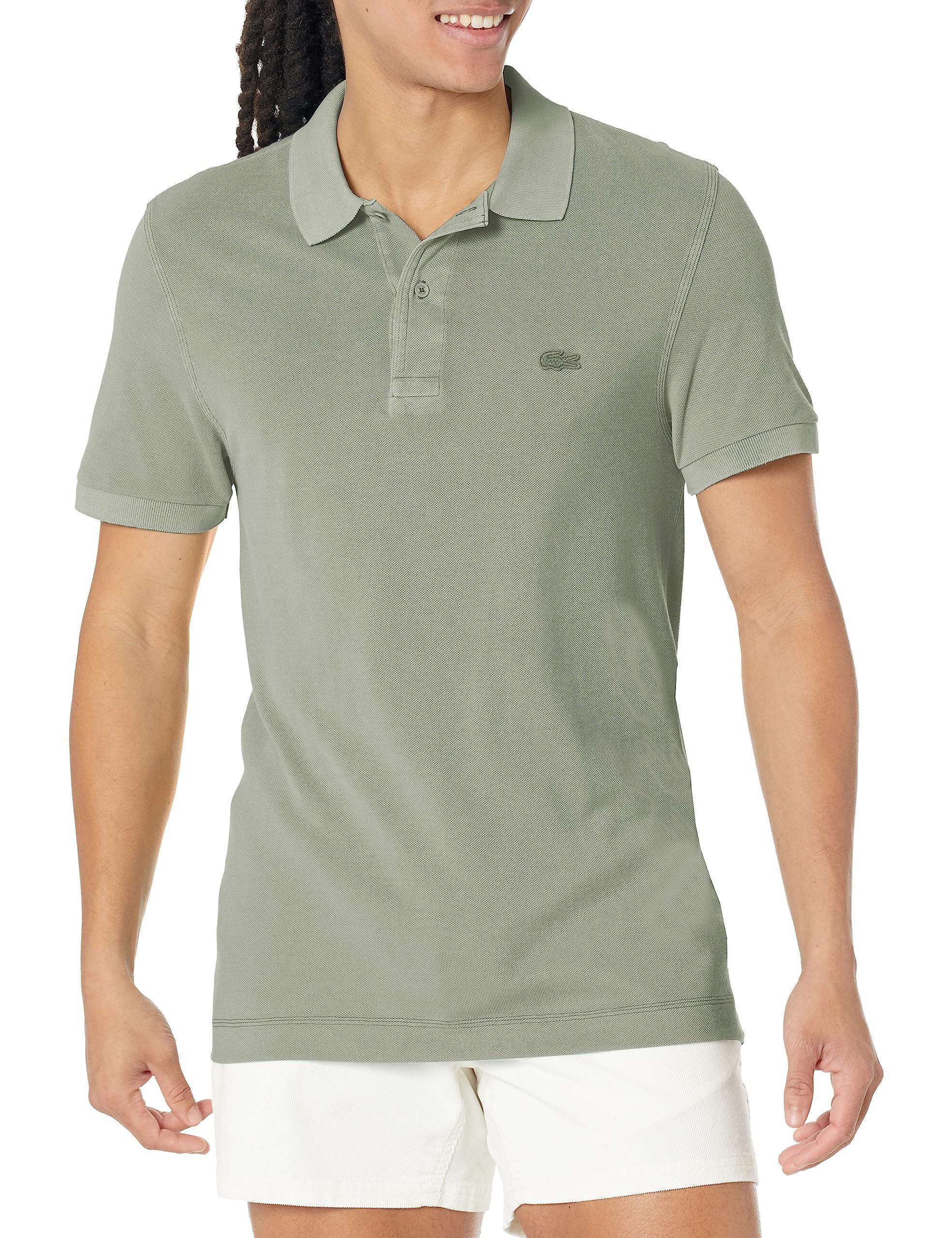 Lacoste Contemporary Collection's Short Regular Petit Pique Polo Shirt in Green for Men | Lyst