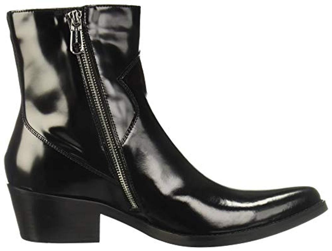 Calvin Klein Alden Box Calf Fashion Boot in Black for Men | Lyst