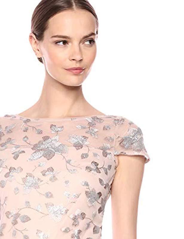 calvin klein cap sleeve gown
