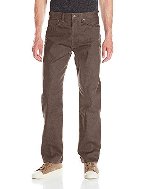 Levi's Denim 501 Original Shrink-to-fit Jeans in Brown for Men - Lyst