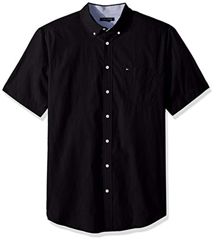 Tommy Hilfiger Big And Tall Button Down Short Sleeve Shirt Maxwell in ...