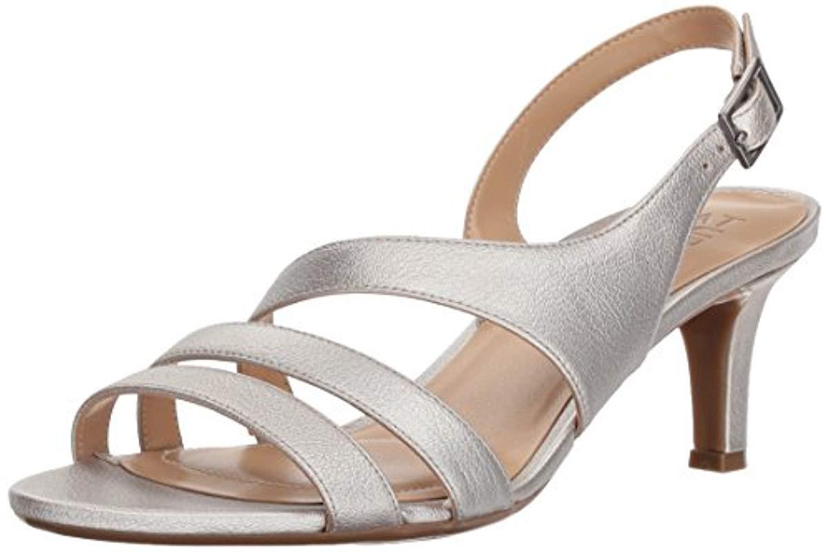Naturalizer Synthetic Taimi Dress Sandals in Silver (Gray