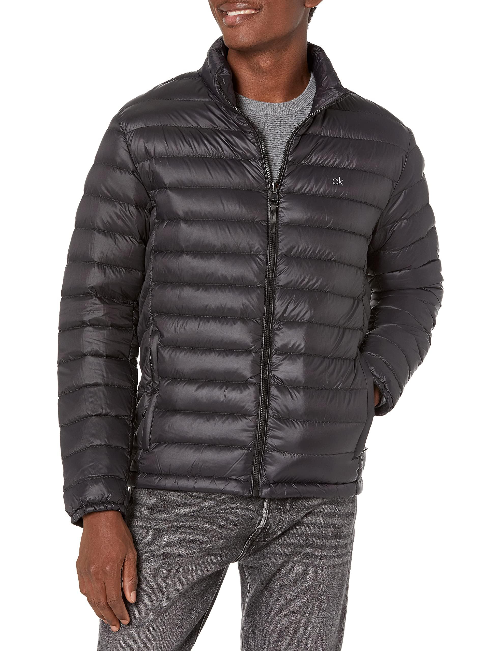 Calvin Klein Fleece Packable Down Jacket in Black for Men - Save 56% - Lyst