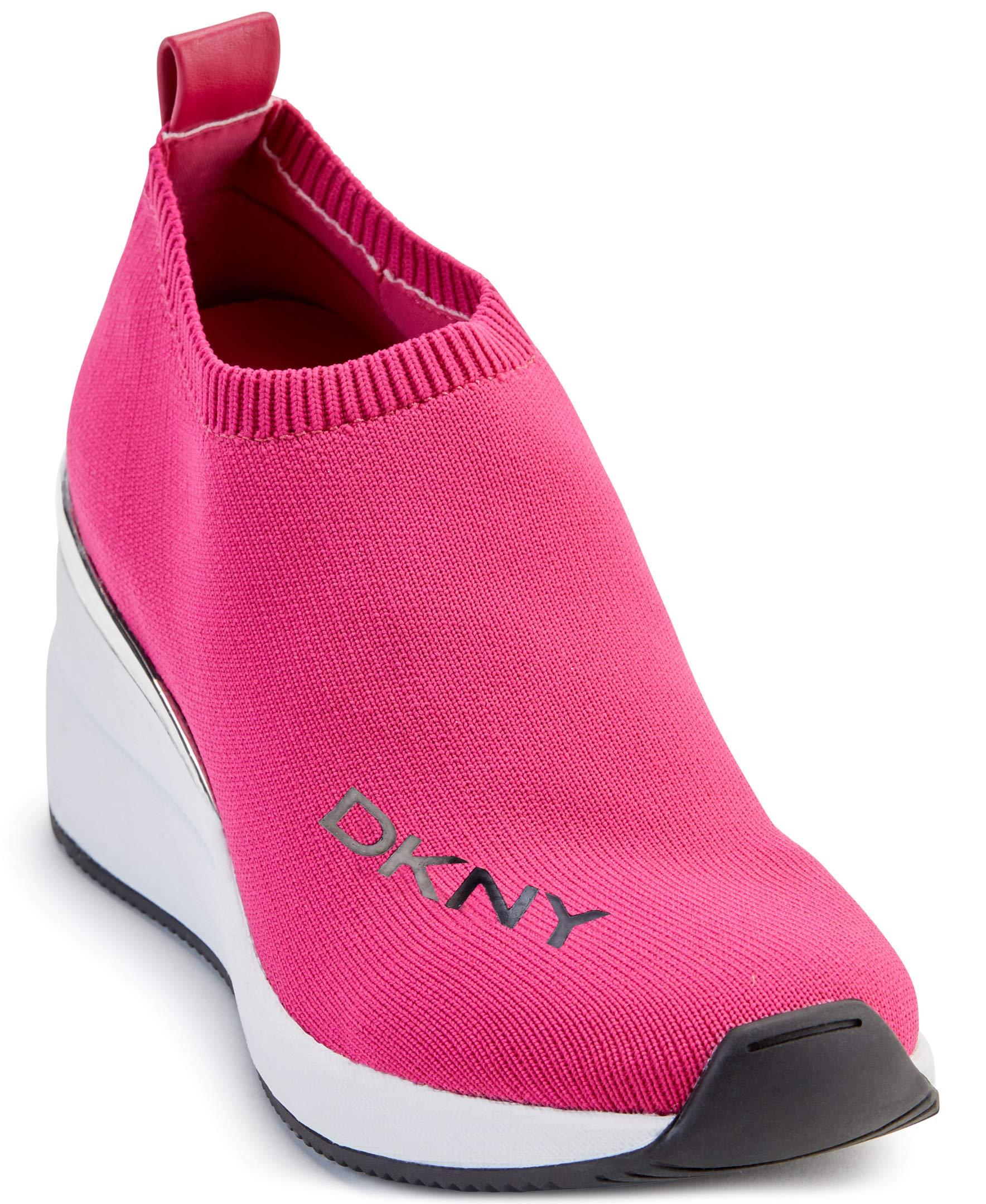 DKNY Parks Slip-on Wedge Sneakers in Pink | Lyst