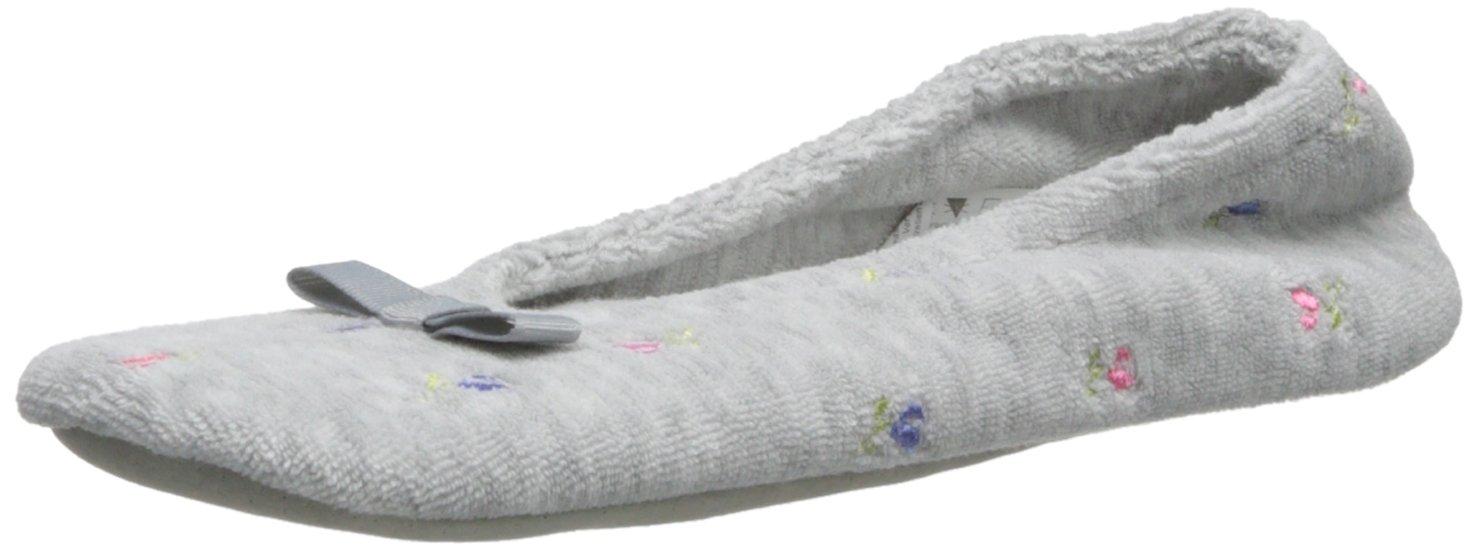 isotoner terry ballerina slippers