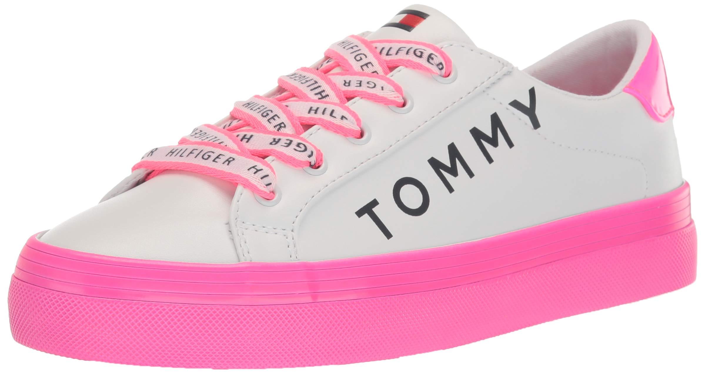 Tommy Hilfiger Fashion Sneaker in White/Pink (Pink) | Lyst