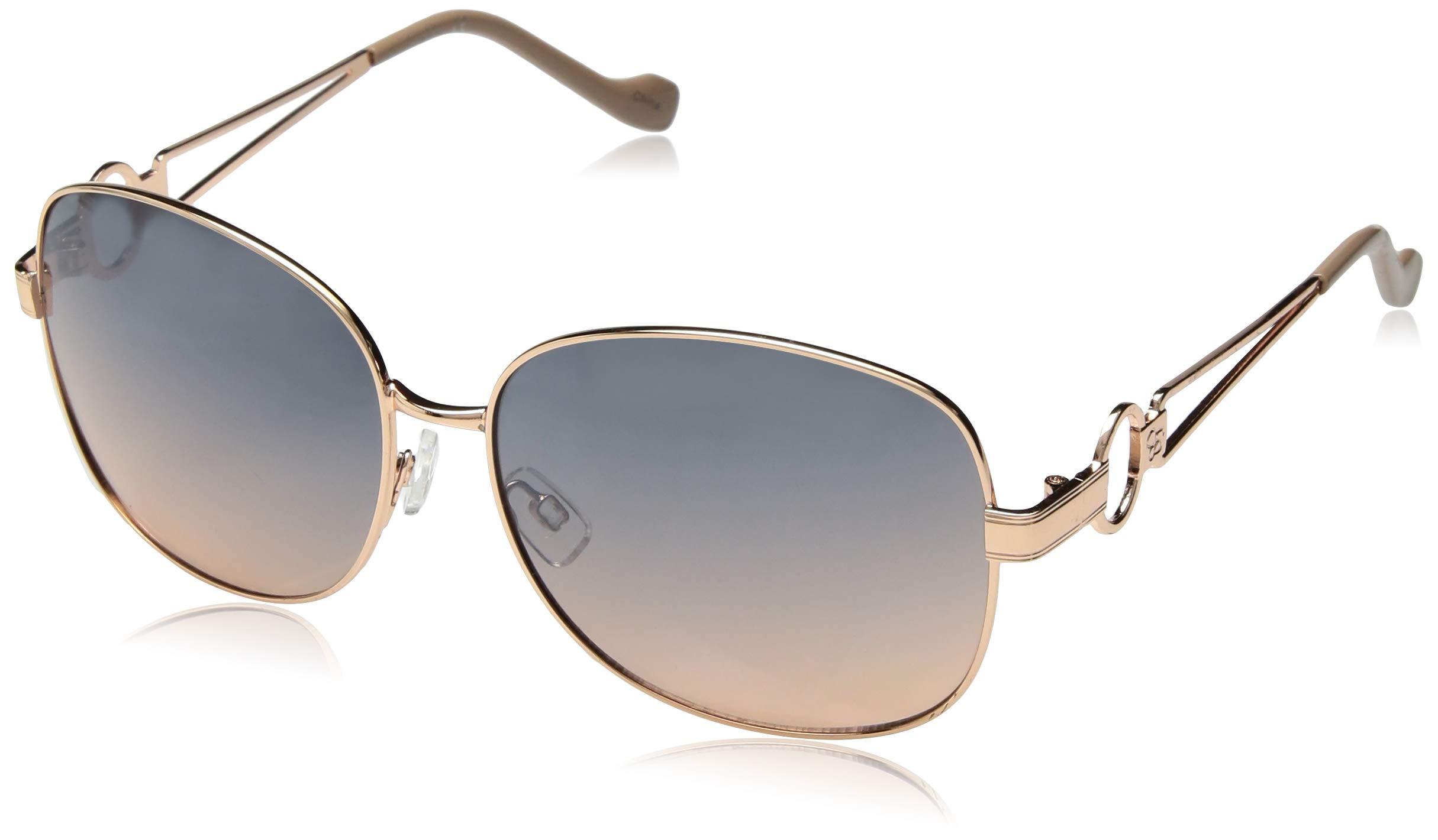 Jessica Simpson J5697 Uv Protective Round Sunglasses in Rose Gold & Nude (Metallic) Save 4 Lyst