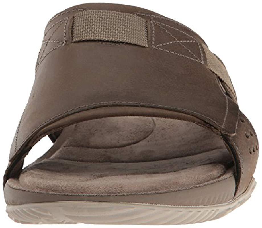 Merrell Terrant Slide Open Toe Sandals in Brown for Men | Lyst